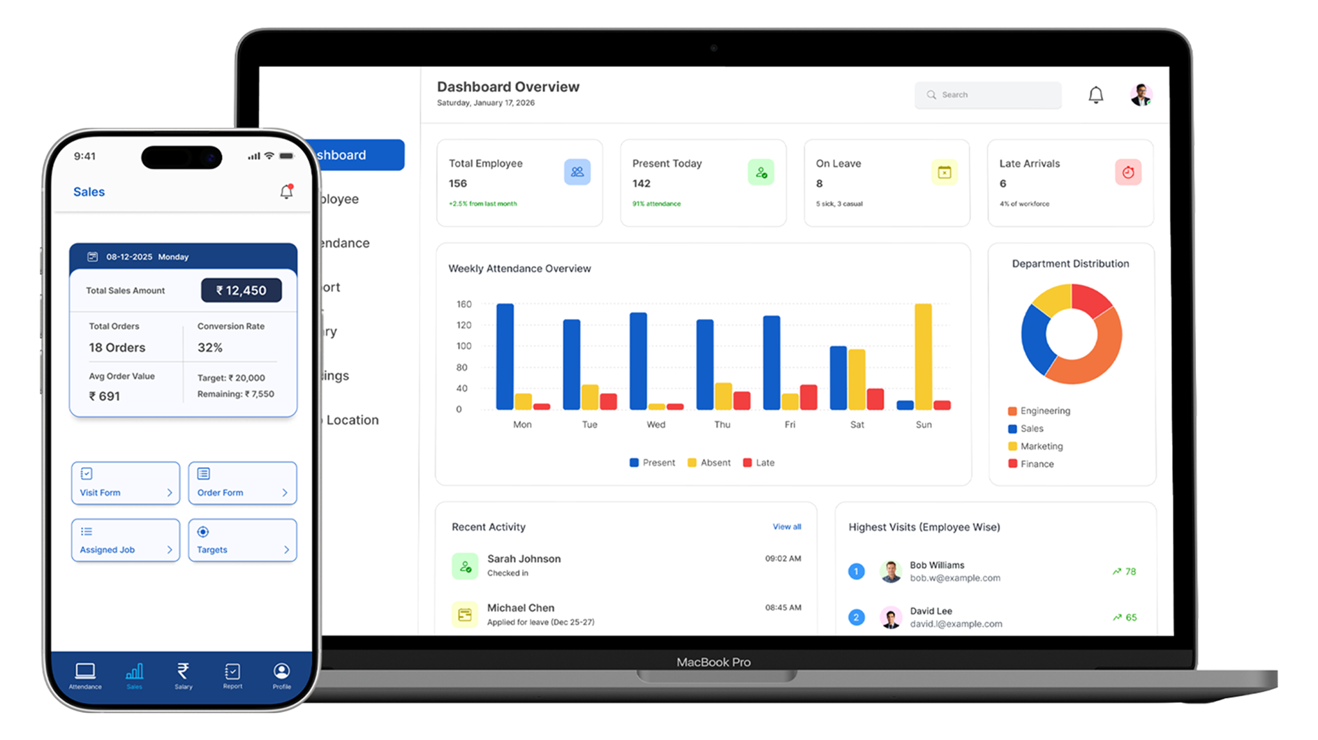 Geo Tracking Attendence & Payroll Software & Sales Geotracking | Vetansutra